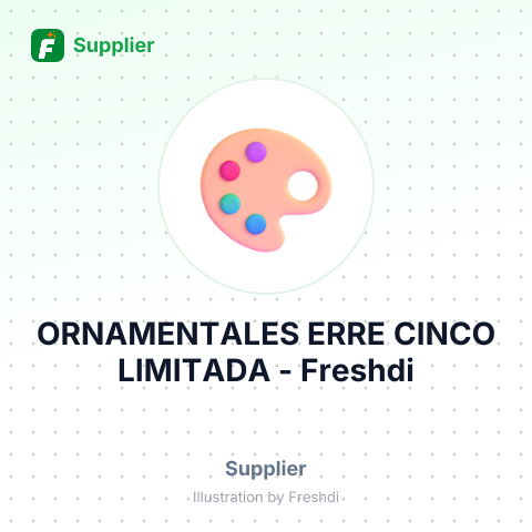 ORNAMENTALES ERRE CINCO LIMITADA – summary card, no photo uploaded yet