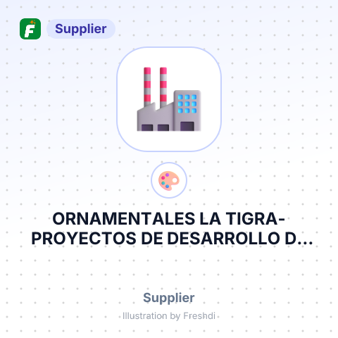 ORNAMENTALES LA TIGRA-PROYECTOS DE DESARROLLO DE FRAIJANES – summary card, no photo uploaded yet