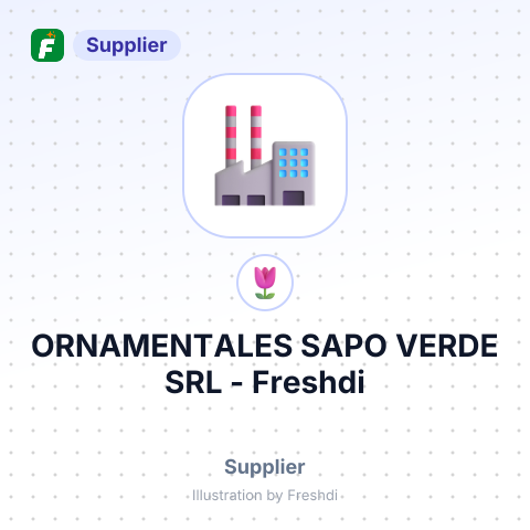 ORNAMENTALES SAPO VERDE SRL – summary card, no photo uploaded yet