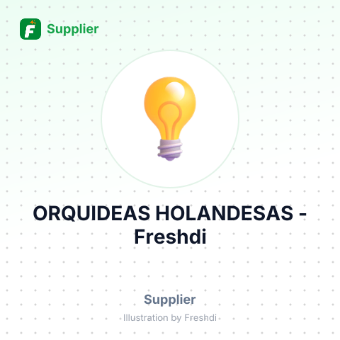 ORQUIDEAS HOLANDESAS – summary card, no photo uploaded yet