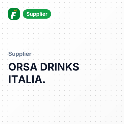 ORSA DRINKS ITALIA. – summary card, no photo uploaded yet