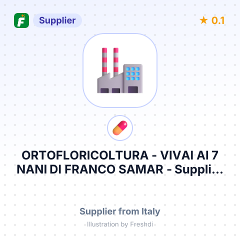 ORTOFLORICOLTURA - VIVAI AI 7 NANI DI FRANCO SAMAR – summary card, no photo uploaded yet