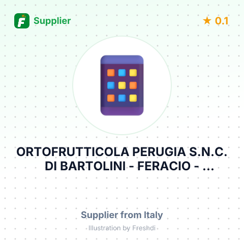ORTOFRUTTICOLA PERUGIA S.N.C. DI BARTOLINI - FERACIO - GAGLIARDI – summary card, no photo uploaded yet