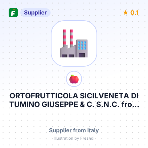 ORTOFRUTTICOLA SICILVENETA DI TUMINO GIUSEPPE & C. S.N.C. – summary card, no photo uploaded yet