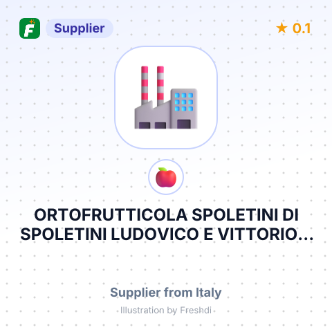 ORTOFRUTTICOLA SPOLETINI DI SPOLETINI LUDOVICO E VITTORIO & C. - S.N.C. – summary card, no photo uploaded yet