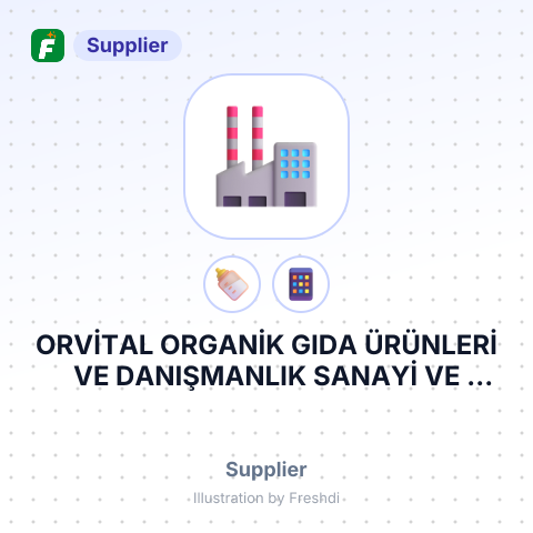 ORVİTAL ORGANİK GIDA ÜRÜNLERİ VE DANIŞMANLIK SANAYİ VE TİCARET LİMİTED ŞİRKETİ – summary card, no photo uploaded yet