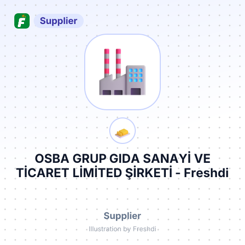 OSBA GRUP GIDA SANAYİ VE TİCARET LİMİTED ŞİRKETİ – summary card, no photo uploaded yet