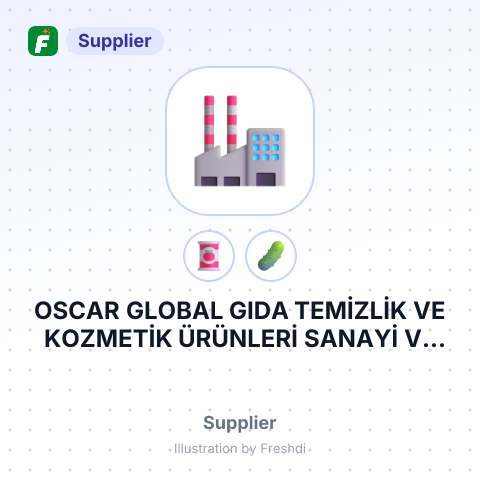 OSCAR GLOBAL GIDA TEMİZLİK VE KOZMETİK ÜRÜNLERİ SANAYİ VE DIŞ TİCARET LİMİTED ŞİRKETİ – summary card, no photo uploaded yet