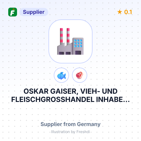 OSKAR GAISER, VIEH- UND FLEISCHGROSSHANDEL INHABER: JÖRG GAISER – summary card, no photo uploaded yet