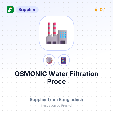 OSMONIC Water Filtration Proce – summary card, no photo uploaded yet