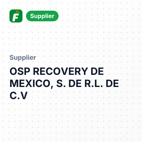 OSP RECOVERY DE MEXICO, S. DE R.L. DE C.V – summary card, no photo uploaded yet