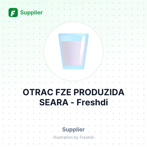OTRAC FZE PRODUZIDA SEARA – summary card, no photo uploaded yet
