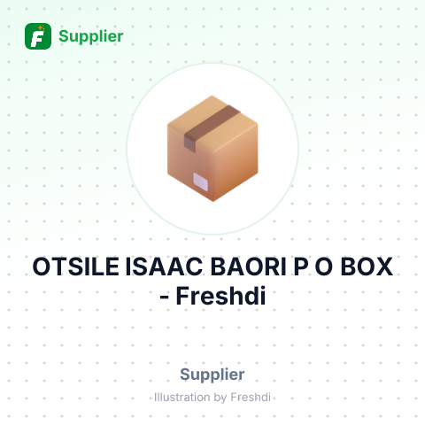 OTSILE ISAAC BAORI P O BOX – summary card, no photo uploaded yet
