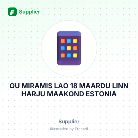 OU MIRAMIS LAO 18 MAARDU LINN HARJU MAAKOND ESTONIA – summary card, no photo uploaded yet