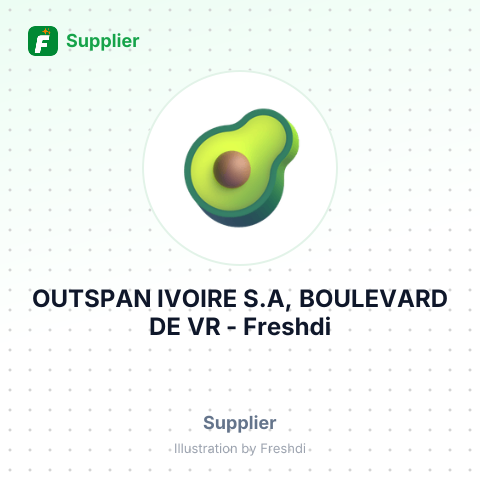 OUTSPAN IVOIRE S.A, BOULEVARD DE VR – summary card, no photo uploaded yet