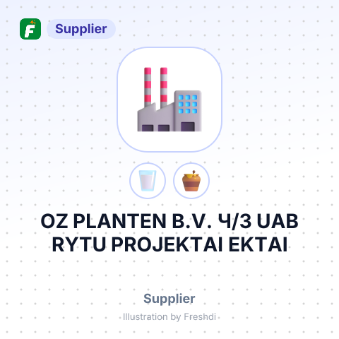 OZ PLANTEN B.V. Ч/З UAB RYTU PROJEKTAI EKTAI – summary card, no photo uploaded yet