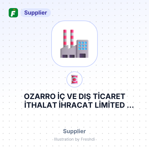 OZARRO İÇ VE DIŞ TİCARET İTHALAT İHRACAT LİMİTED ŞİRKETİ. – summary card, no photo uploaded yet