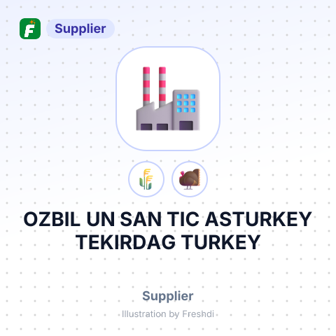 OZBIL UN SAN TIC ASTURKEY TEKIRDAG TURKEY – summary card, no photo uploaded yet