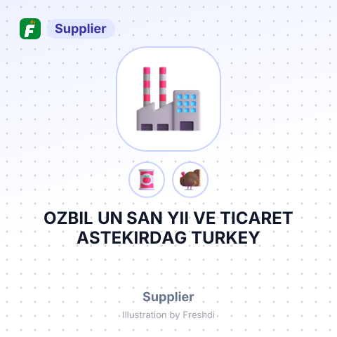 OZBIL UN SAN YII VE TICARET ASTEKIRDAG TURKEY – summary card, no photo uploaded yet