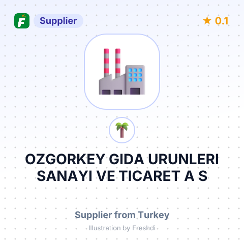 OZGORKEY GIDA URUNLERI SANAYI VE TICARET A S – summary card, no photo uploaded yet