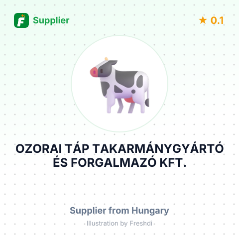 OZORAI TÁP TAKARMÁNYGYÁRTÓ ÉS FORGALMAZÓ KFT. – summary card, no photo uploaded yet