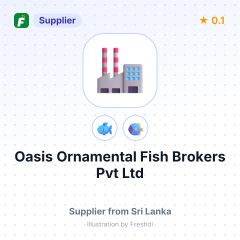 Oasis Ornamental Fish Brokers Pvt Ltd – summary card, no photo uploaded yet