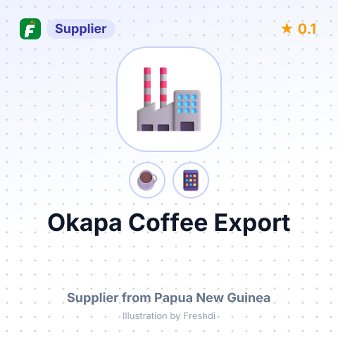 Okapa Coffee Export  – summary card, no photo uploaded yet