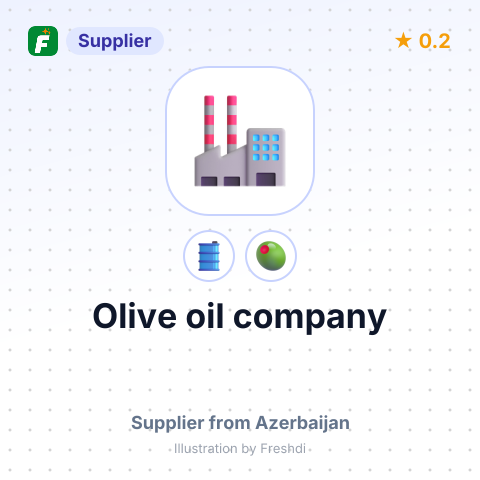 Olive oil company – summary card, no photo uploaded yet