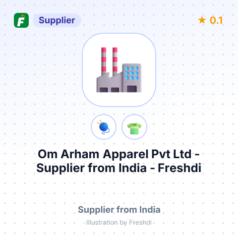 Om Arham Apparel Pvt Ltd  – summary card, no photo uploaded yet