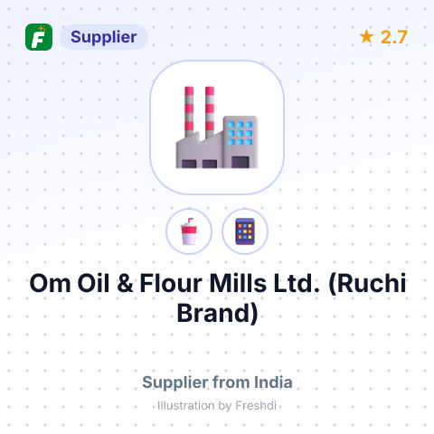 Om Oil & Flour Mills Ltd. (Ruchi Brand) – summary card, no photo uploaded yet