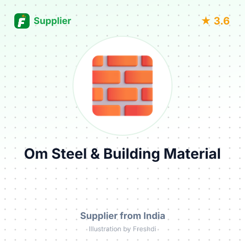 Om Steel & Building Material – summary card, no photo uploaded yet