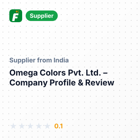 Omega Colors Pvt. Ltd. – summary card, no photo uploaded yet