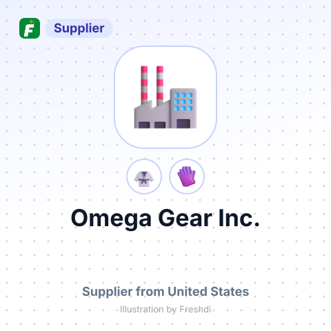 Omega Gear Inc. – summary card, no photo uploaded yet
