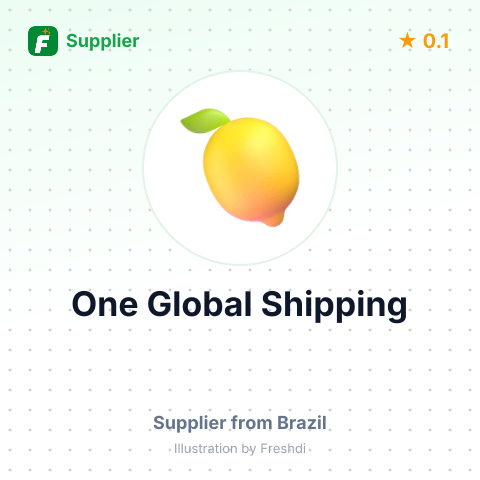 One Global Shipping  – summary card, no photo uploaded yet