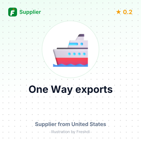 One Way exports – summary card, no photo uploaded yet