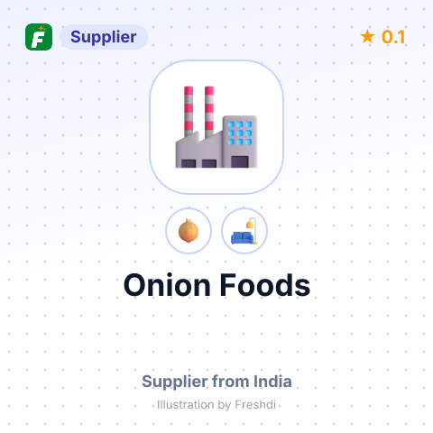 Onion Foods – summary card, no photo uploaded yet