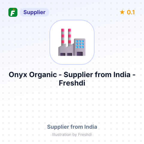 Onyx Organic  – summary card, no photo uploaded yet
