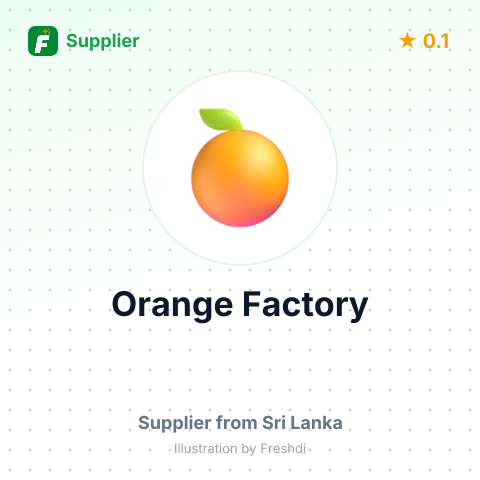 Orange Factory  – summary card, no photo uploaded yet
