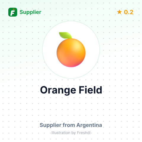 Orange Field  – summary card, no photo uploaded yet