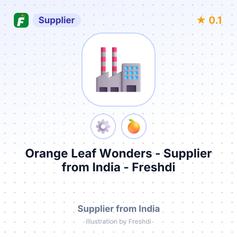 Orange Leaf Wonders  – summary card, no photo uploaded yet