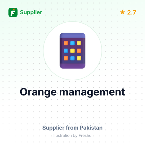 Orange management – summary card, no photo uploaded yet