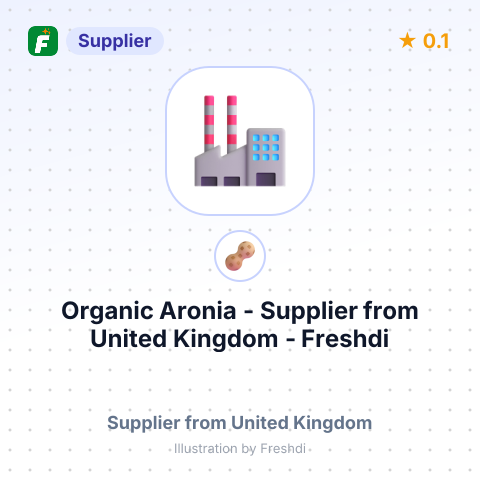 Organic Aronia  – summary card, no photo uploaded yet