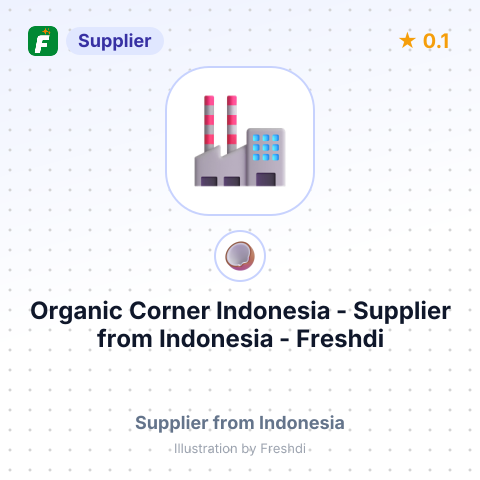Organic Corner Indonesia  – summary card, no photo uploaded yet
