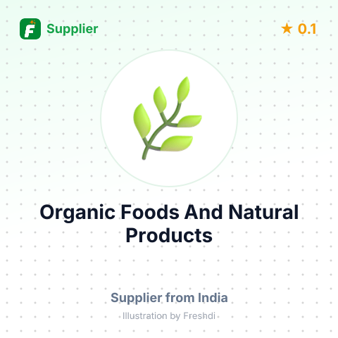 Organic Foods And Natural Products  – summary card, no photo uploaded yet