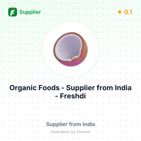 Organic Foods  – summary card, no photo uploaded yet