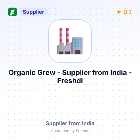 Organic Grew  – summary card, no photo uploaded yet