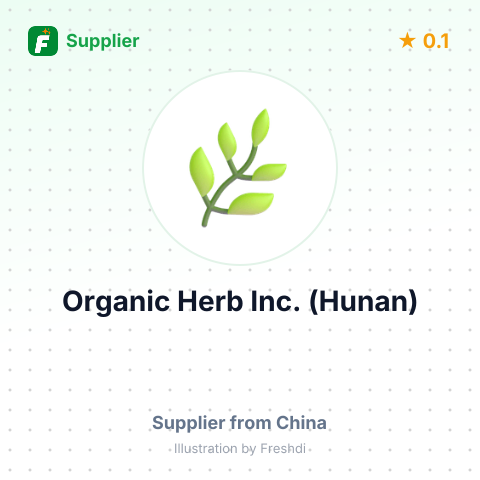 Organic Herb Inc. (Hunan) – summary card, no photo uploaded yet