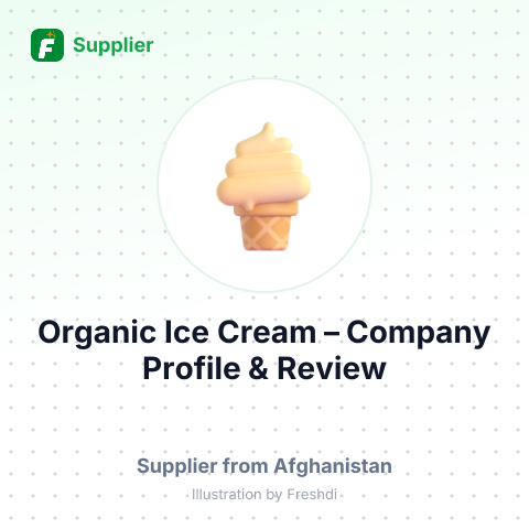 Organic Ice Cream – summary card, no photo uploaded yet