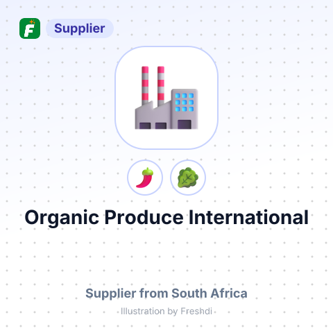 Organic Produce International – summary card, no photo uploaded yet