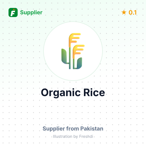 Organic Rice  – summary card, no photo uploaded yet